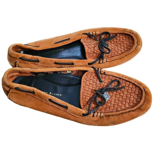 Etienne Aigner loafers Suede Tan size‎ 11M (B1609L3600) - Picture 3 of 12
